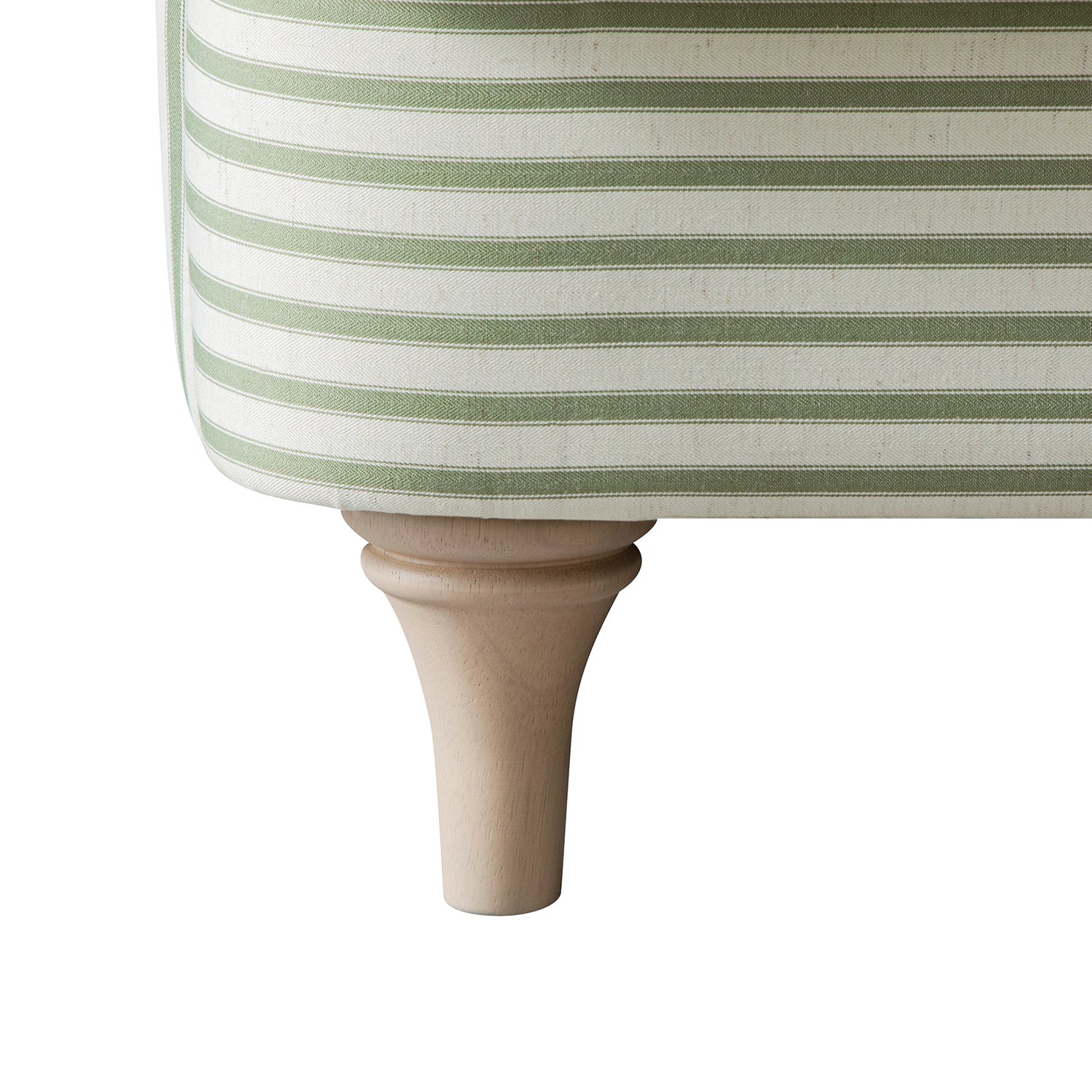 Daphnis Green Striped Linen Blend Sofa, 3-Seater - Image 15