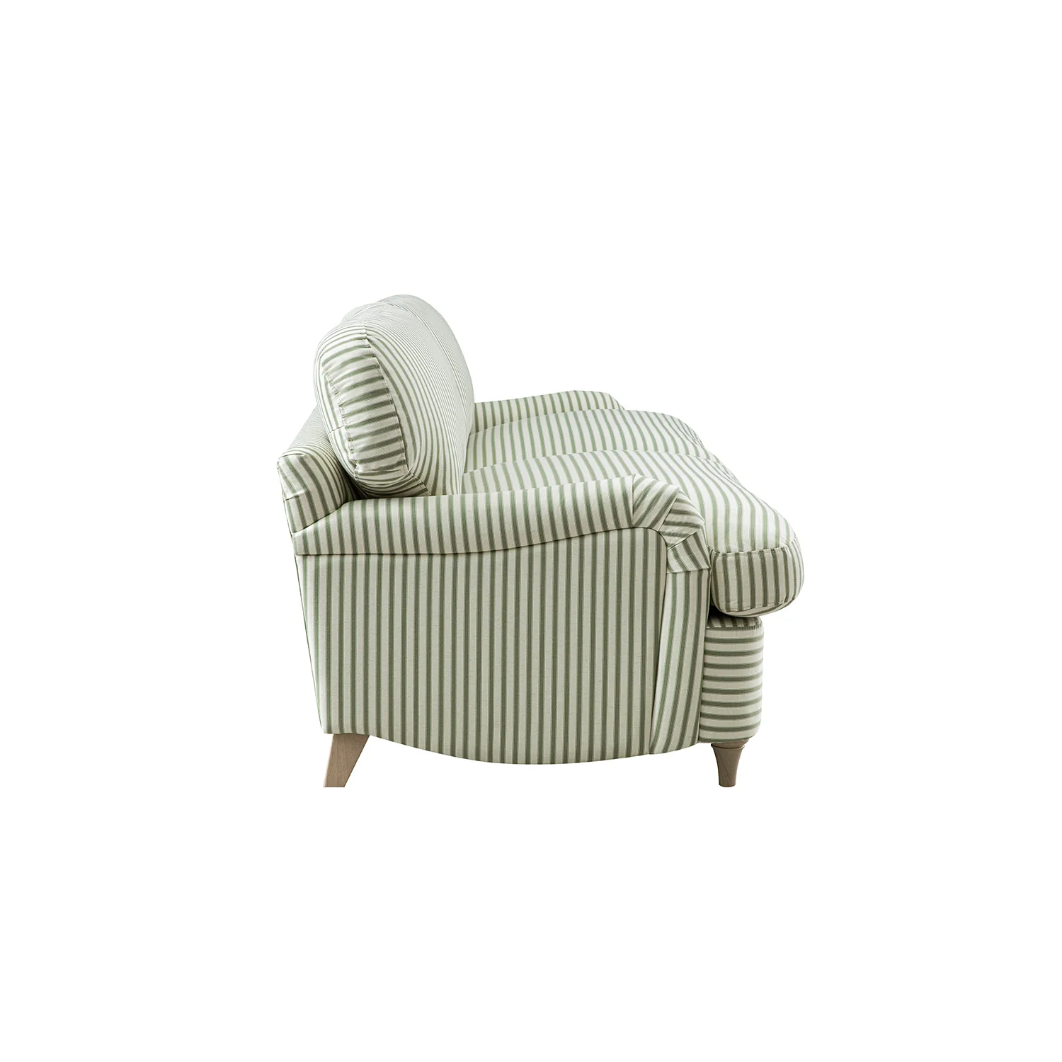Daphnis Green Striped Linen Blend Sofa Bed, Large 3-Seater - Image 16