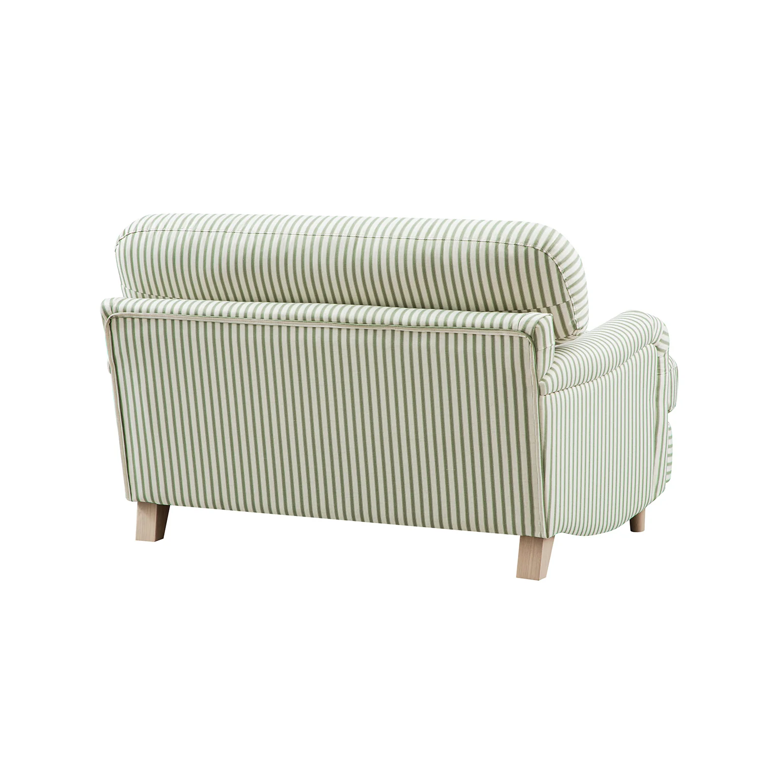 Daphnis Green Striped Linen Blend Sofa, Loveseat - Image 6