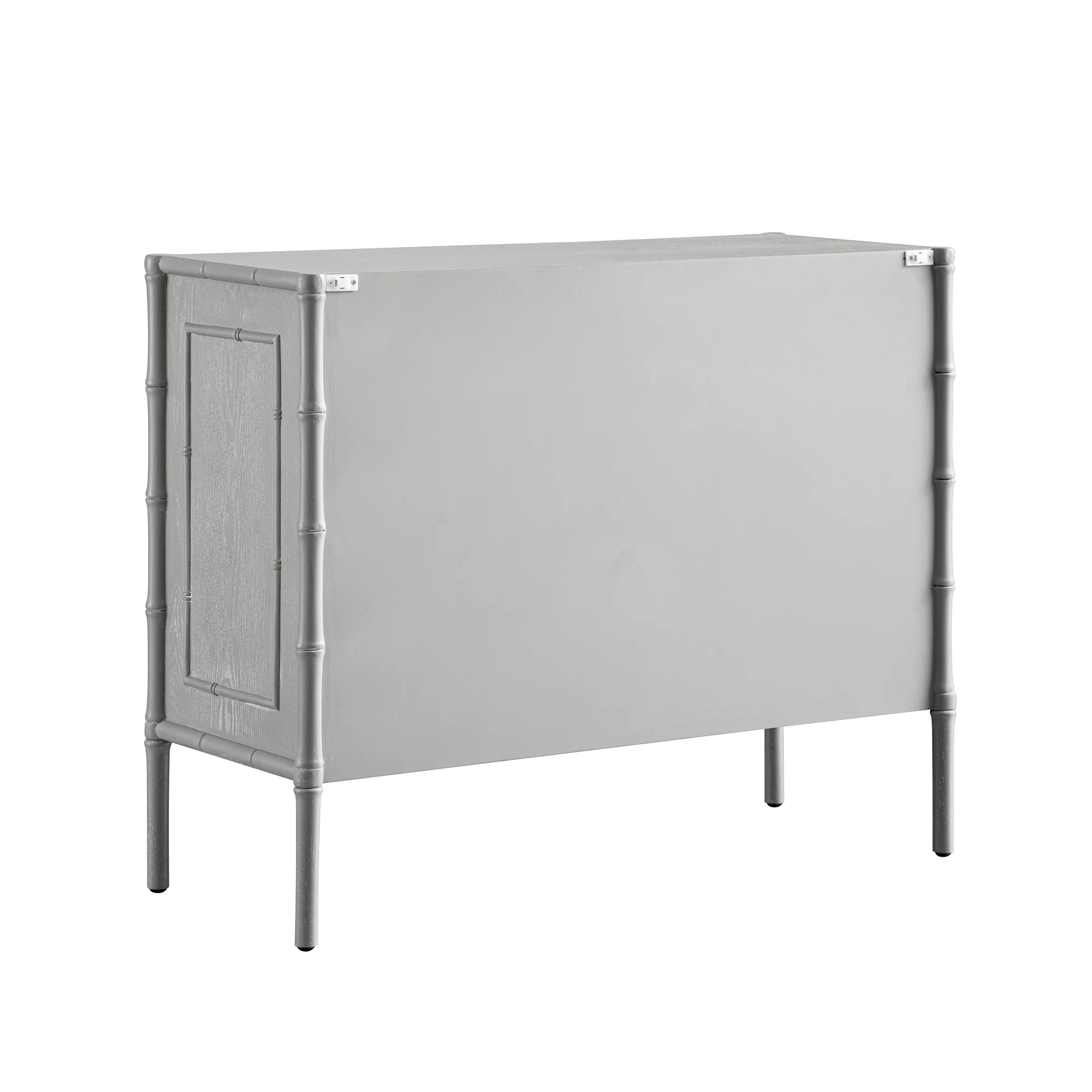 Elstowe Faux Bamboo Small Sideboard, Warm Grey - Image 7