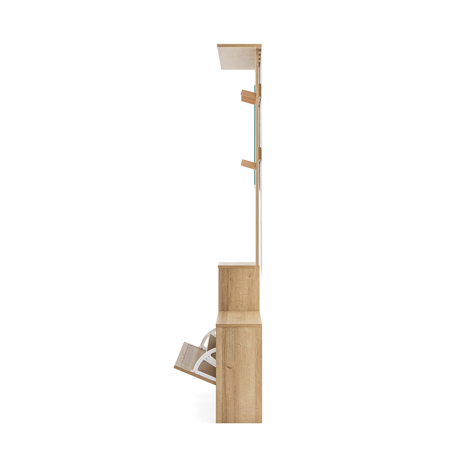 Frances Rattan Hallway Unit with Mirror, Natural - Image 6
