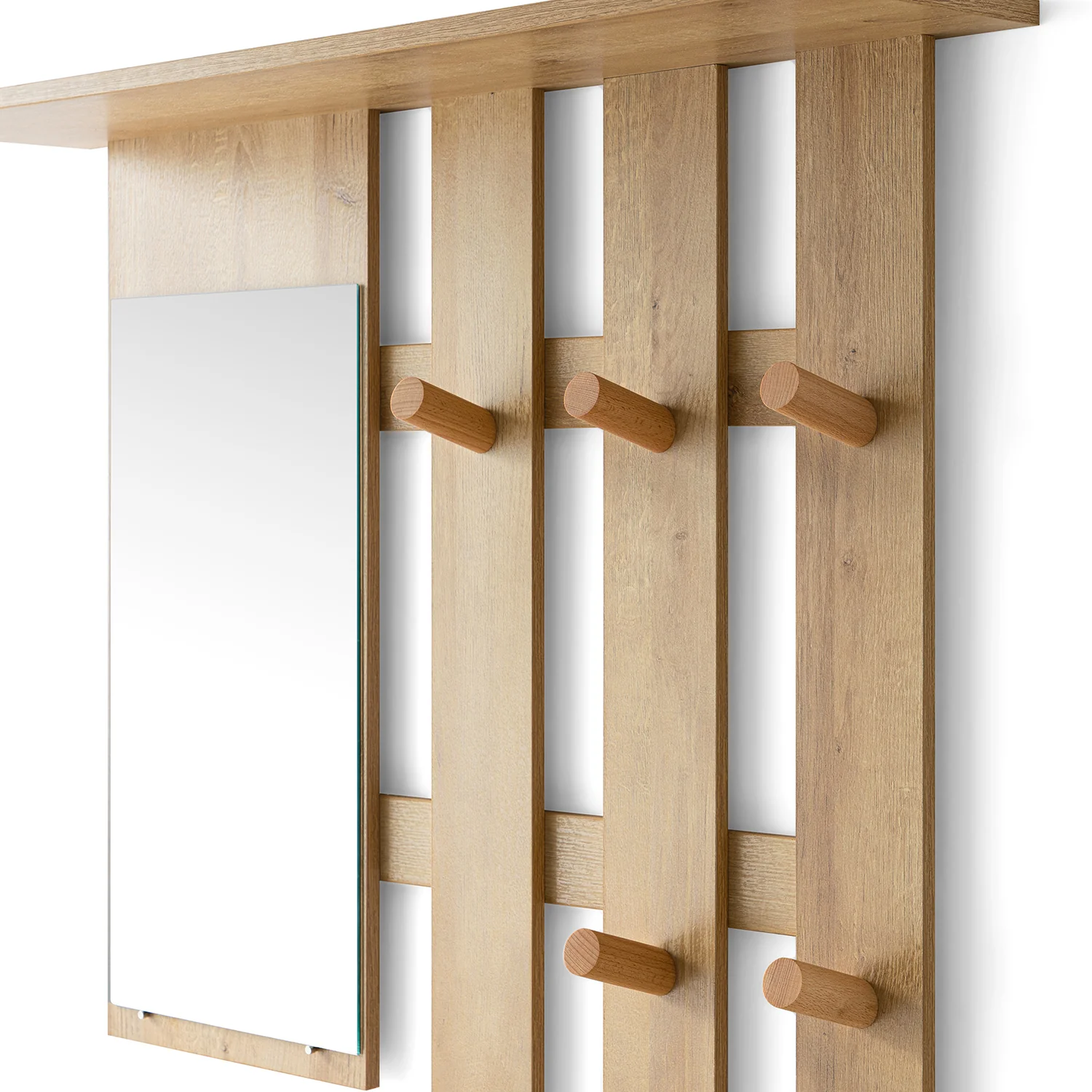 Frances Rattan Hallway Unit with Mirror, Natural - Image 7