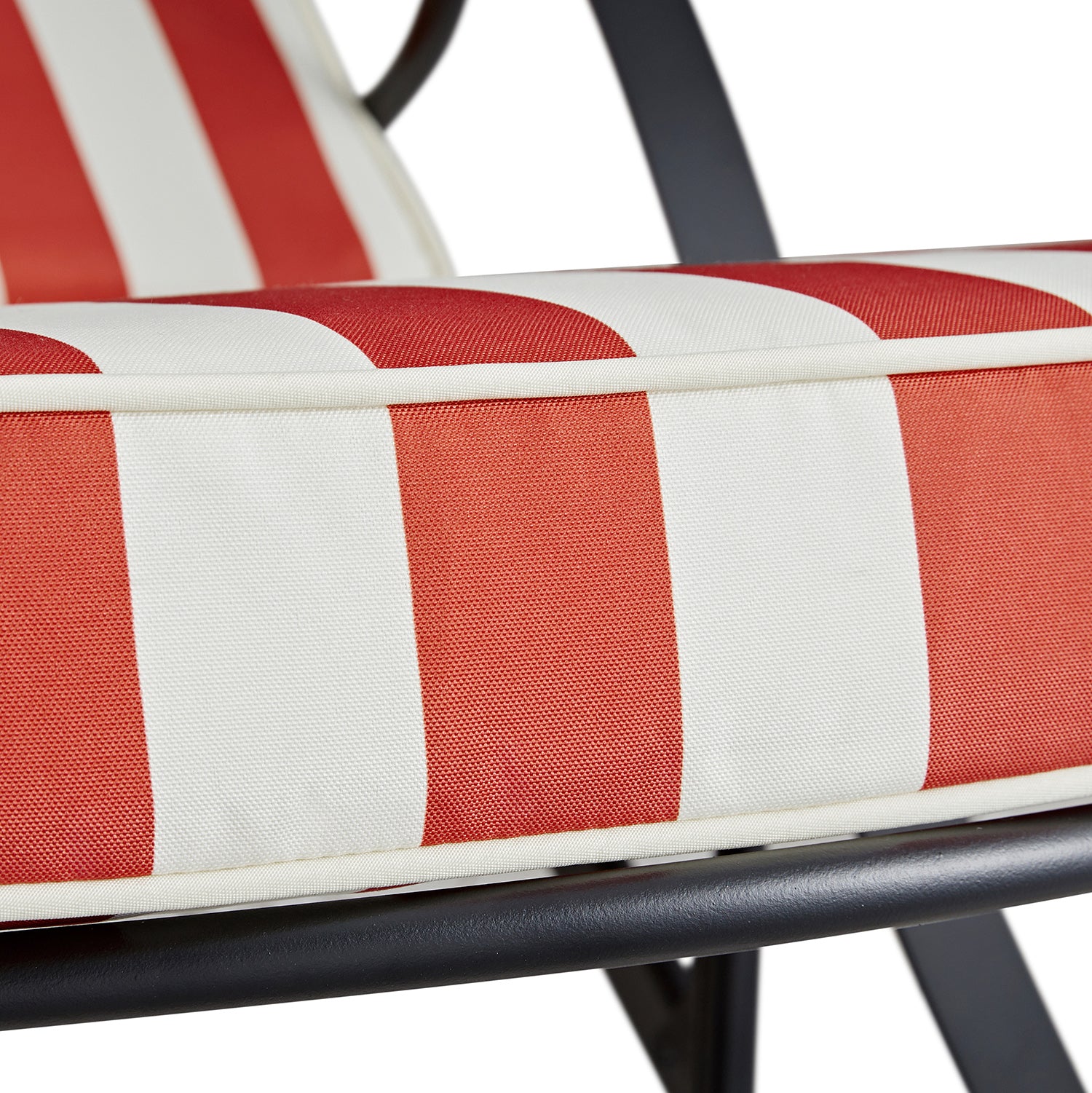 Haymes Metal Sun Lounger with Wheels, Scarlet Stripe - Image 8