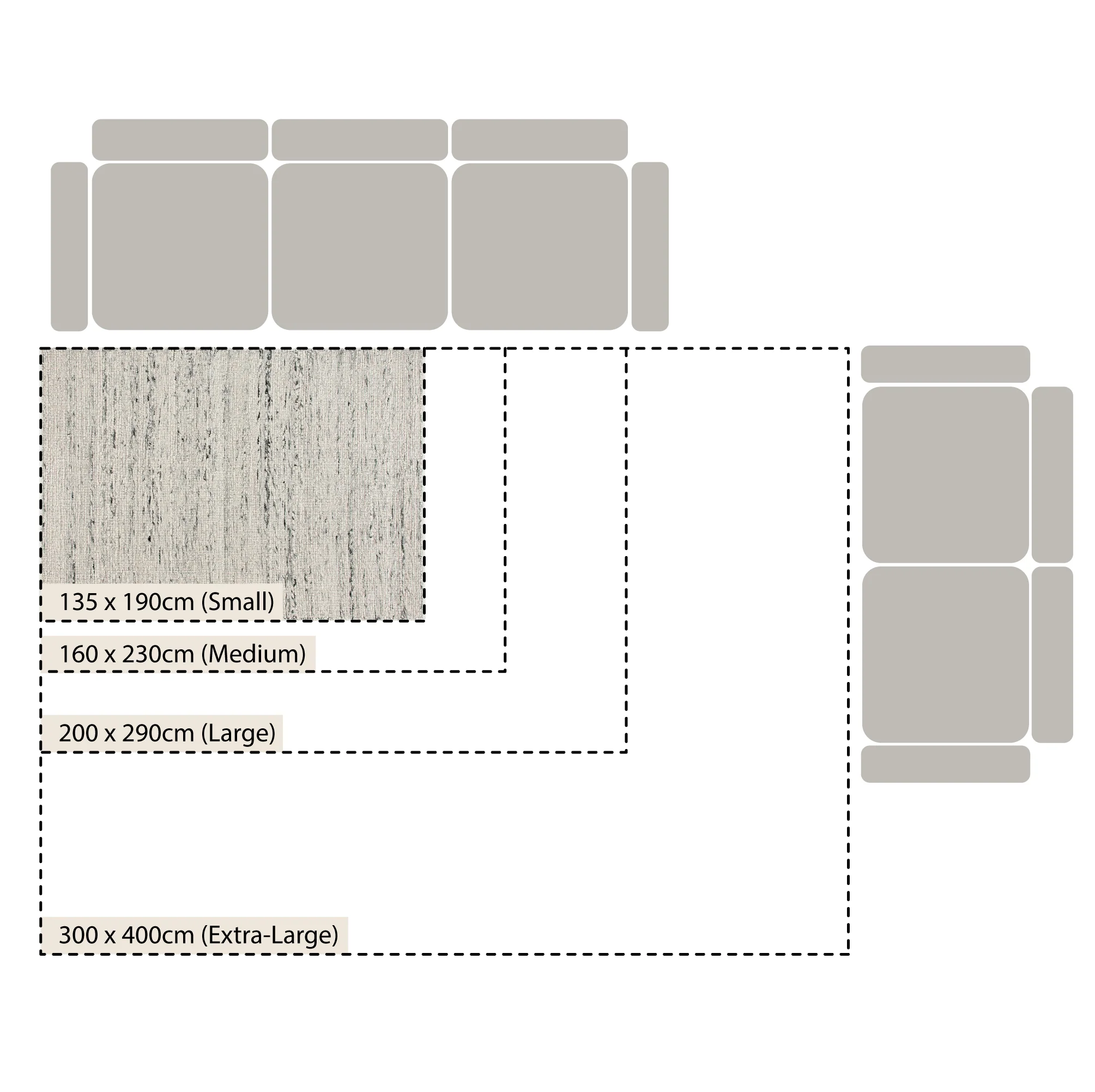 Indra Light Grey Handwoven Wool Rug - Image 4