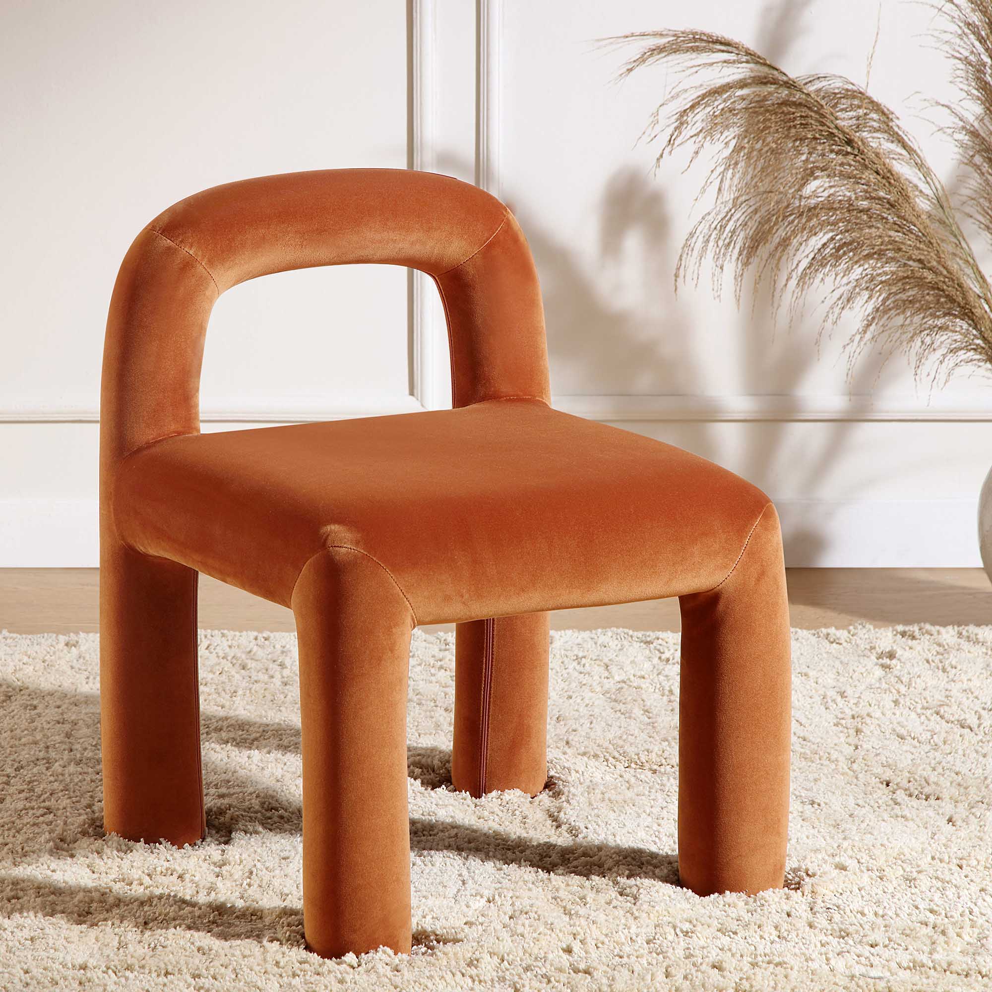 Libby Rust Velvet Dining Chair