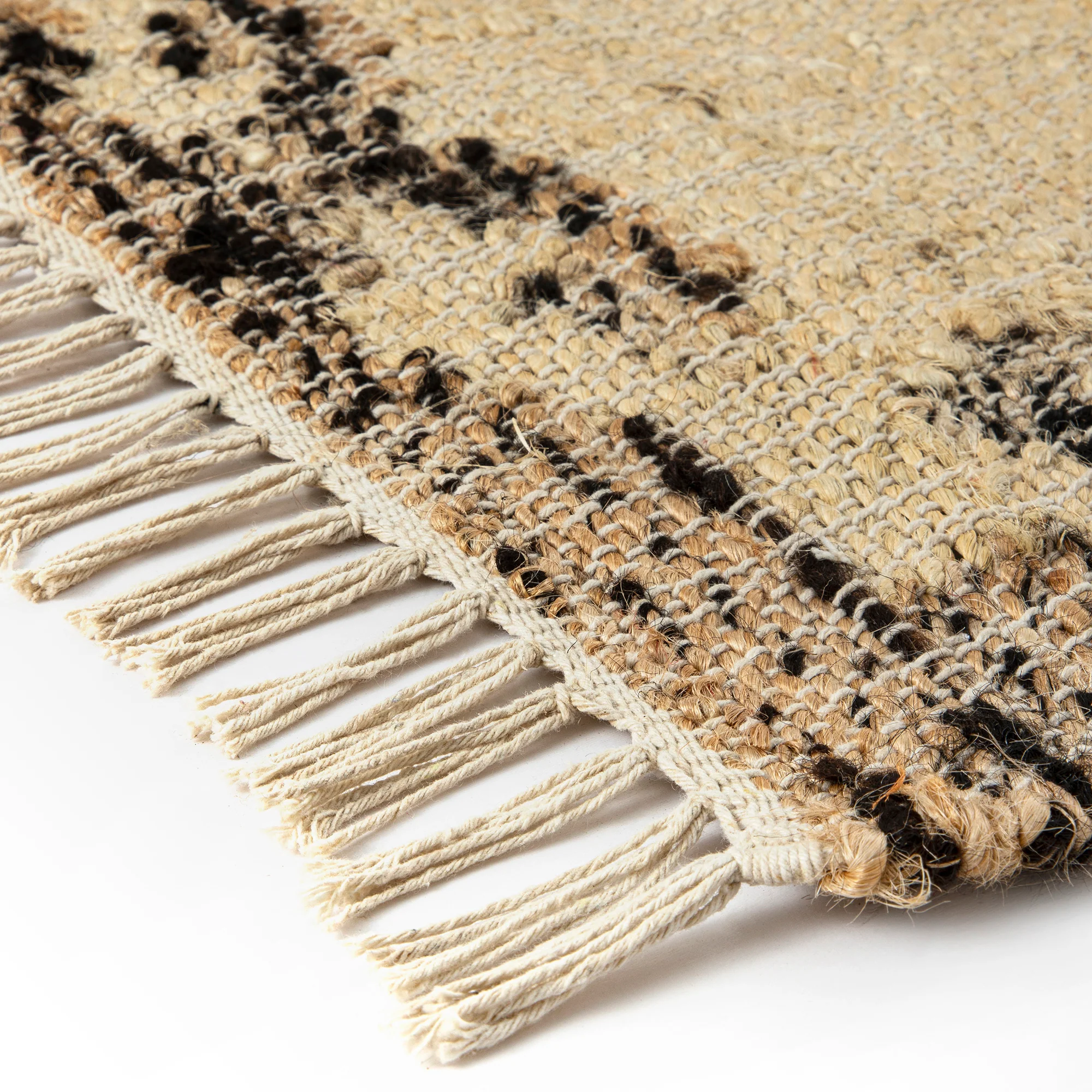 Matalya Kilim Handwoven Wool & Jute Cream Rug - Image 6