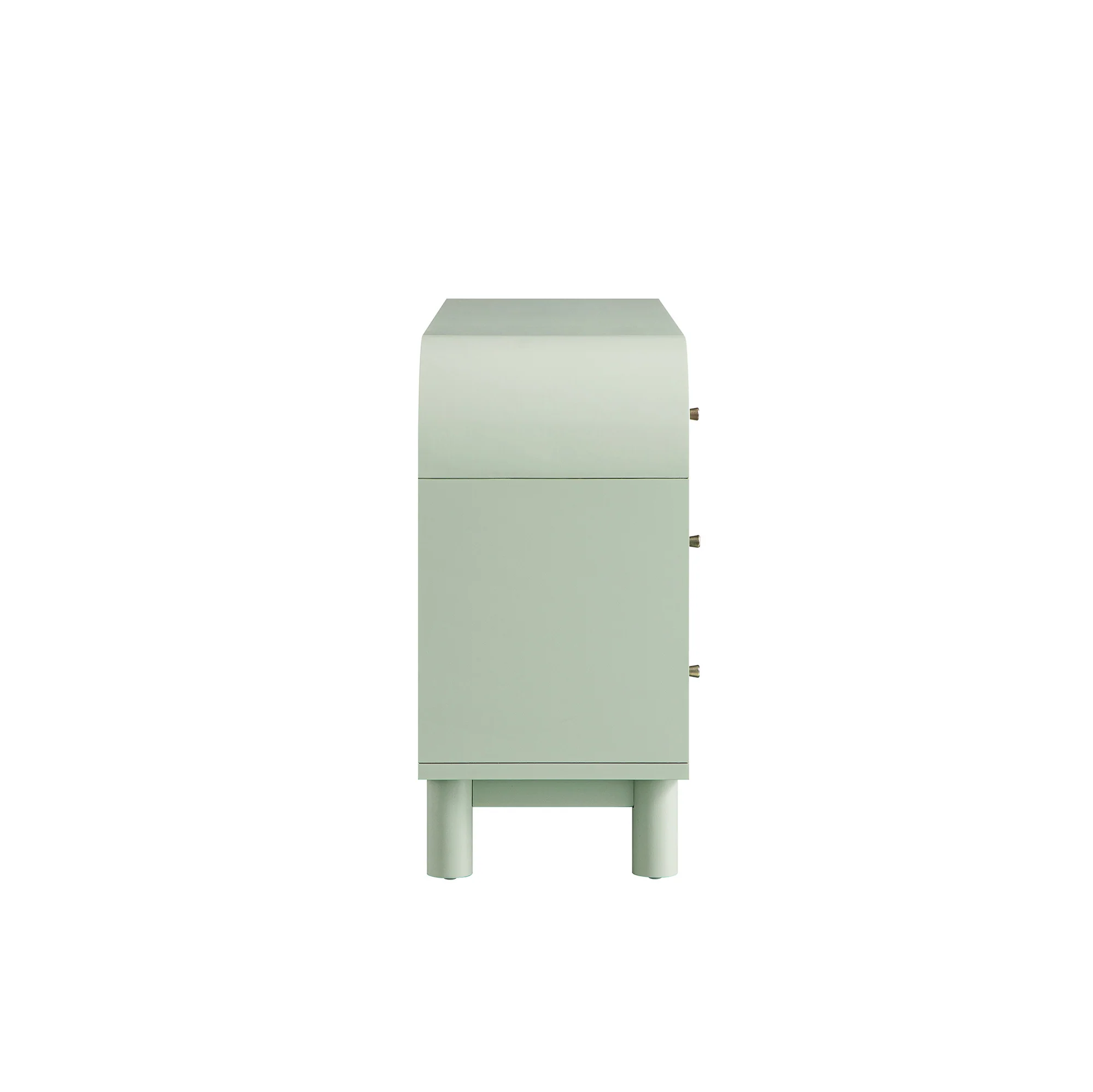 Maude Chest of 6 Drawers, Muted Pistachio Ash with Raffia - Image 11