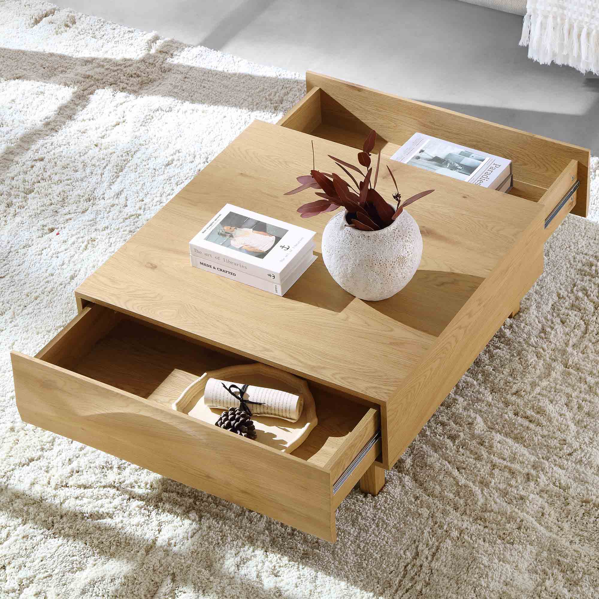 Moriko 2 Drawer Coffee Table - Image 2