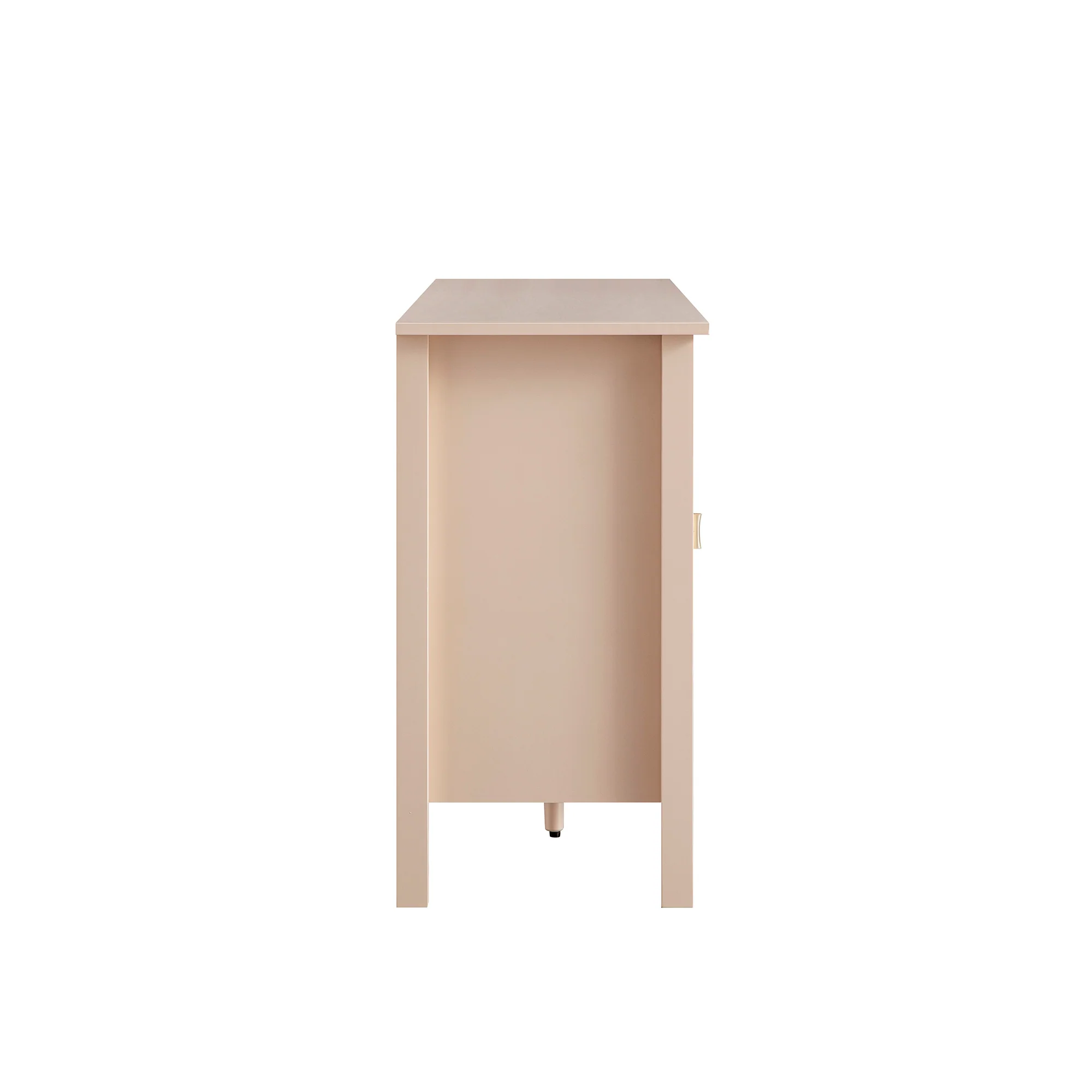 Oakham Wide Sideboard with Drawers, Nude Pink - Image 6
