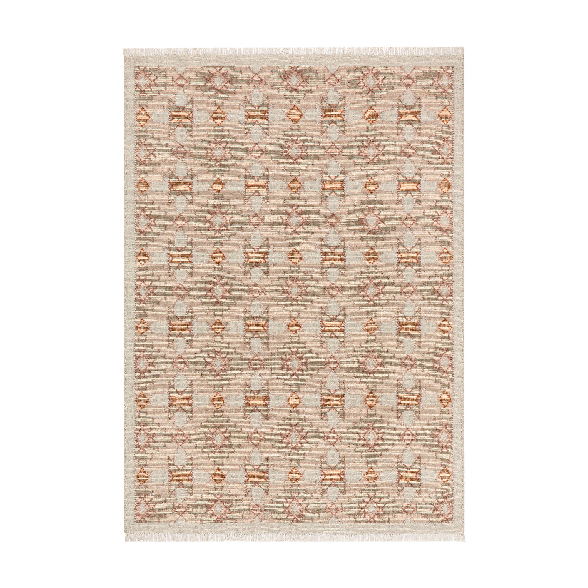 Yasmin Kilim Pink Handwoven Wool & Jute Rug